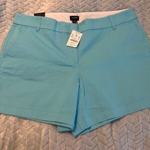 J. Crew Women's Blue Chino Shorts sz 14